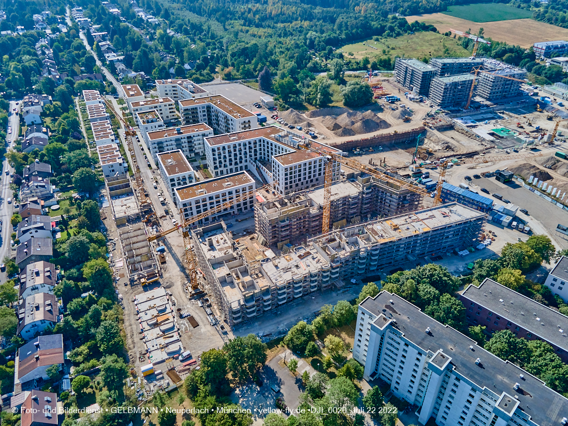 22.07.2022 - Baustelle Alexisqaurtier und Pandion Verde in Neuperlach